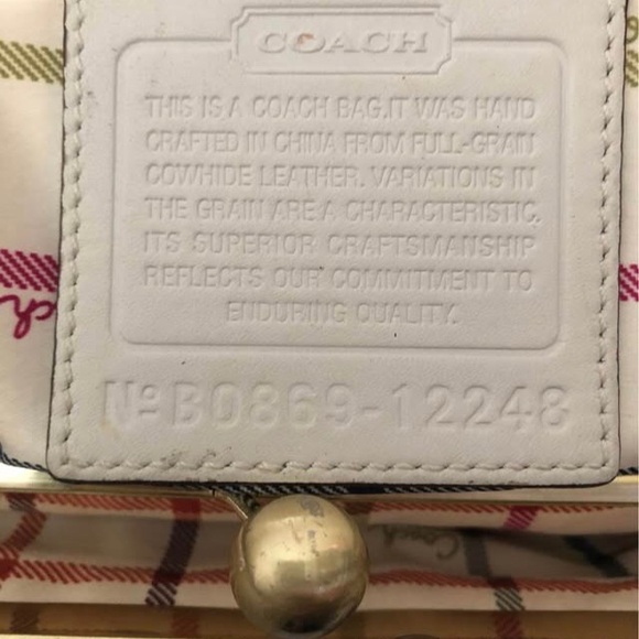 VINTAGE LEATHER COACH ergo pleated leather satchel - Picture 9 of 9